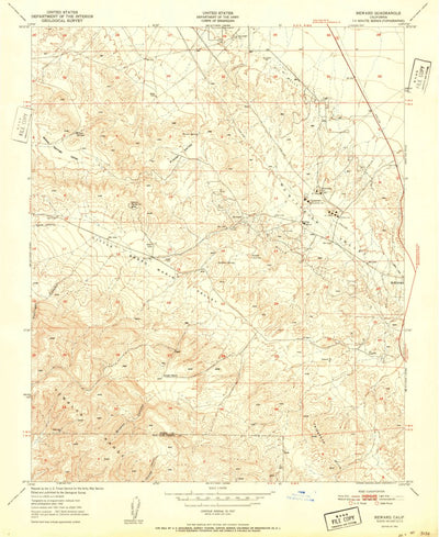 United States Geological Survey Reward, CA (1951, 24000-Scale) digital map