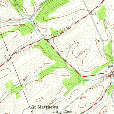 United States Geological Survey Reward, PA (1959, 24000-Scale) digital map