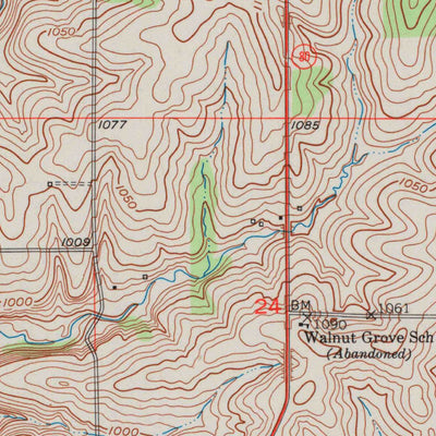 United States Geological Survey Rewey, WI (1952, 24000-Scale) digital map