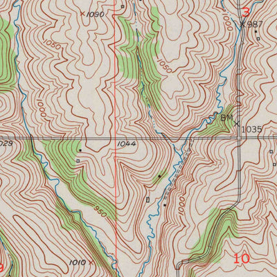 United States Geological Survey Rewey, WI (1952, 24000-Scale) digital map