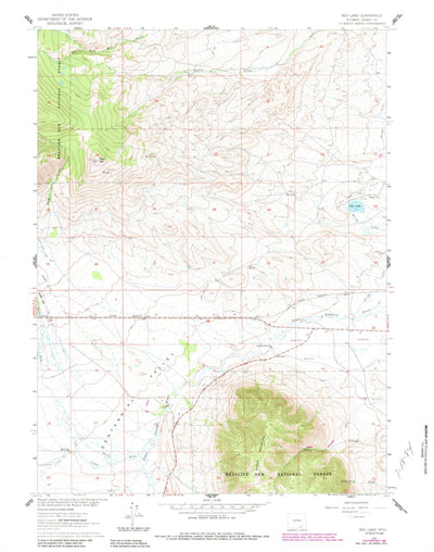United States Geological Survey Rex Lake, WY (1961, 24000-Scale) digital map