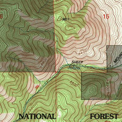 United States Geological Survey Rex Lake, WY (1992, 24000-Scale) digital map