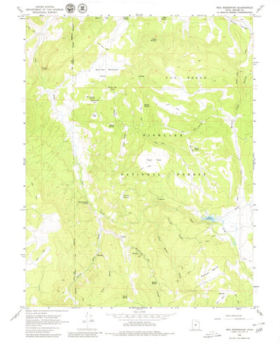 United States Geological Survey Rex Reservoir, UT (1966, 24000-Scale) digital map