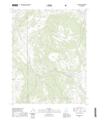 United States Geological Survey Rex Reservoir, UT (2023, 24000-Scale) digital map