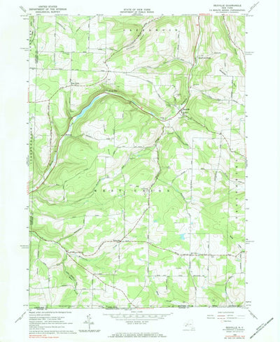 United States Geological Survey Rexville, NY (1965, 24000-Scale) digital map