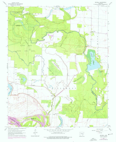 United States Geological Survey Reydell, AR (1964, 24000-Scale) digital map