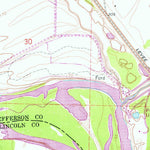 United States Geological Survey Reydell, AR (1964, 24000-Scale) digital map
