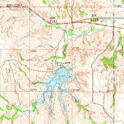 United States Geological Survey Reydon, OK-TX (1961, 62500-Scale) digital map