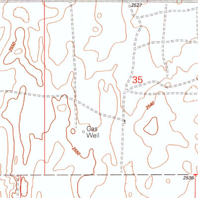 United States Geological Survey Reydon SW, OK-TX (1998, 24000-Scale) digital map