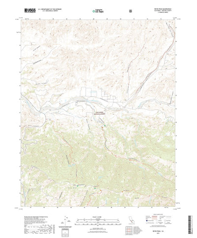 United States Geological Survey Reyes Peak, CA (2021, 24000-Scale) digital map