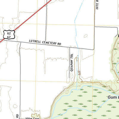 United States Geological Survey Reyno, AR (2020, 24000-Scale) digital map