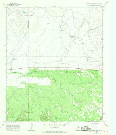 United States Geological Survey Reynolds Bend NW, TX (1965, 24000-Scale) digital map