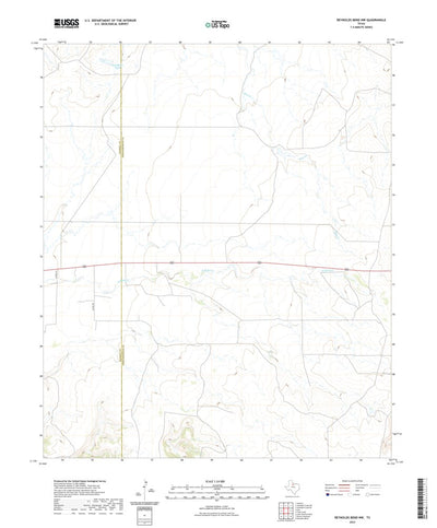 United States Geological Survey Reynolds Bend NW, TX (2022, 24000-Scale) digital map