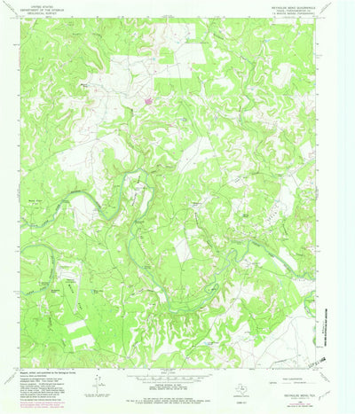 United States Geological Survey Reynolds Bend, TX (1966, 24000-Scale) digital map