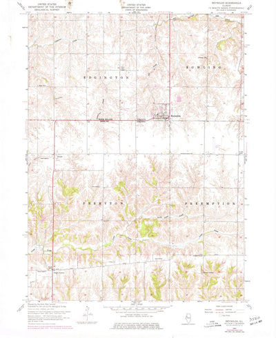 United States Geological Survey Reynolds, IL (1953, 24000-Scale) digital map