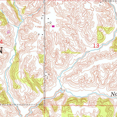 United States Geological Survey Reynolds, IL (1953, 24000-Scale) digital map