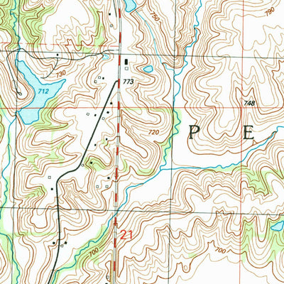 United States Geological Survey Reynolds, IL (1991, 24000-Scale) digital map