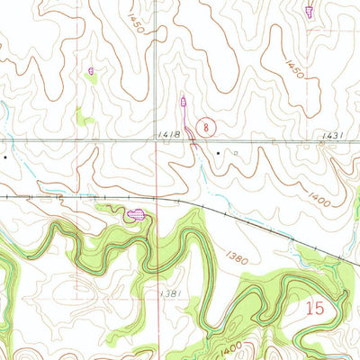 United States Geological Survey Reynolds, NE-KS (1960, 24000-Scale) digital map