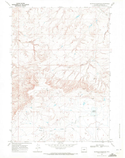 United States Geological Survey Reynolds Reservoir, WY (1968, 24000-Scale) digital map