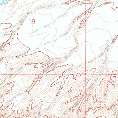 United States Geological Survey Reynolds Reservoir, WY (1968, 24000-Scale) digital map