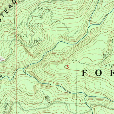 United States Geological Survey Reynolds Ridge, OR (1989, 24000-Scale) digital map