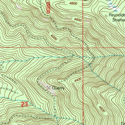 United States Geological Survey Reynolds Ridge, OR (1998, 24000-Scale) digital map