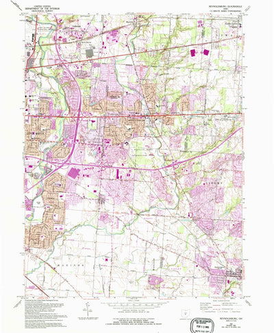 United States Geological Survey Reynoldsburg, OH (1964, 24000-Scale) digital map