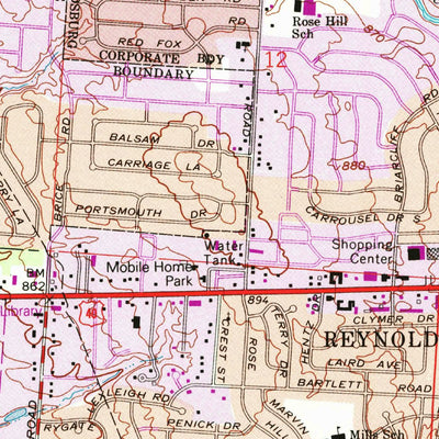 United States Geological Survey Reynoldsburg, OH (1964, 24000-Scale) digital map