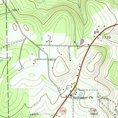 United States Geological Survey Reynoldsville, PA (1966, 24000-Scale) digital map