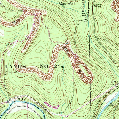 United States Geological Survey Reynoldsville, PA (1966, 24000-Scale) digital map