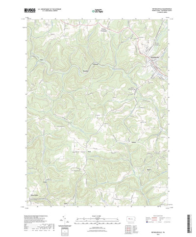 United States Geological Survey Reynoldsville, PA (2023, 24000-Scale) digital map