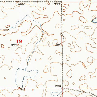 United States Geological Survey Rezac Lake NE, SD (1950, 24000-Scale) digital map