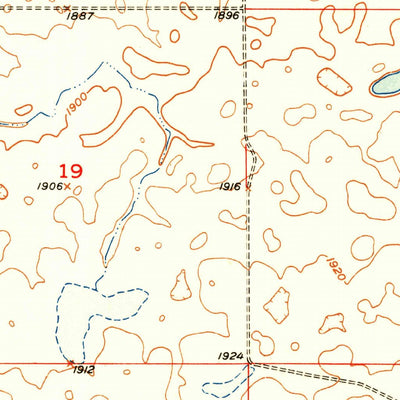 United States Geological Survey Rezac Lake NE, SD (1951, 24000-Scale) digital map