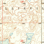 United States Geological Survey Rezac Lake NW, SD (1951, 24000-Scale) digital map