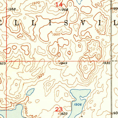 United States Geological Survey Rezac Lake NW, SD (1951, 24000-Scale) digital map