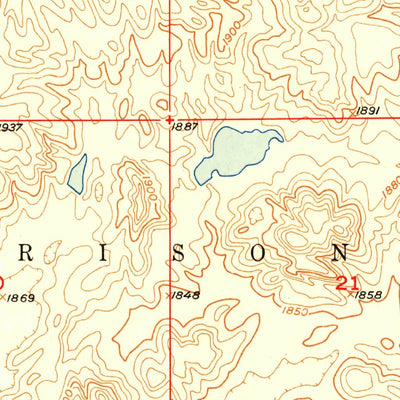 United States Geological Survey Rezac Lake, SD (1951, 24000-Scale) digital map