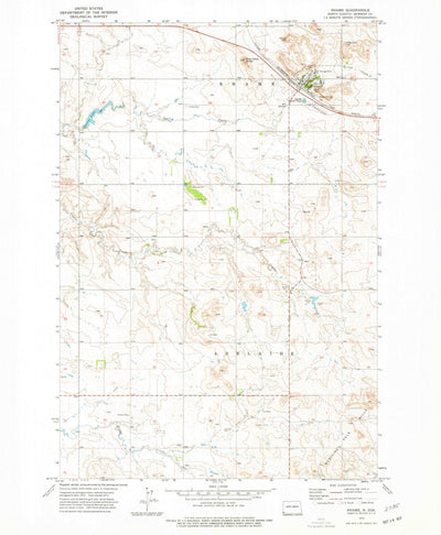 United States Geological Survey Rhame, ND (1973, 24000-Scale) digital map