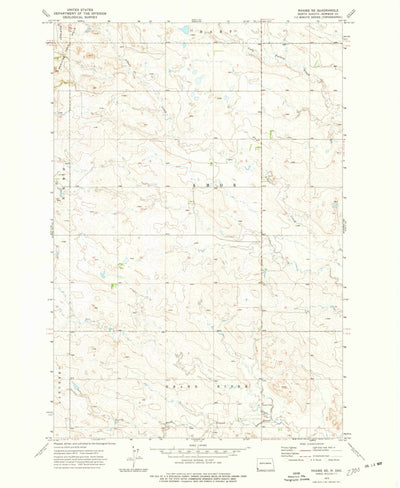 United States Geological Survey Rhame SE, ND (1973, 24000-Scale) digital map