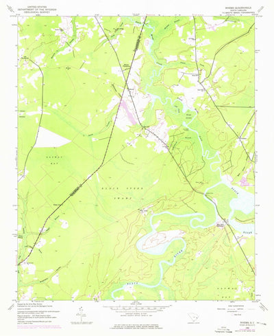 United States Geological Survey Rhems, SC (1943, 24000-Scale) digital map