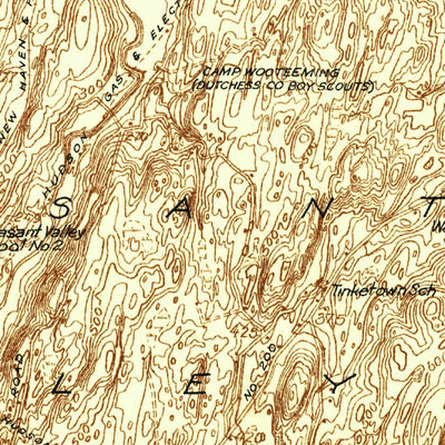 United States Geological Survey Rhinebeck, NY (1934, 48000-Scale) digital map