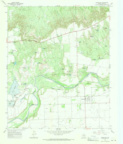 United States Geological Survey Rhineland, TX (1967, 24000-Scale) digital map