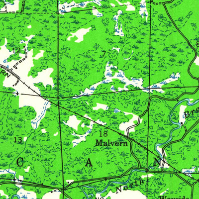 United States Geological Survey Rhinelander, WI (1940, 48000-Scale) digital map