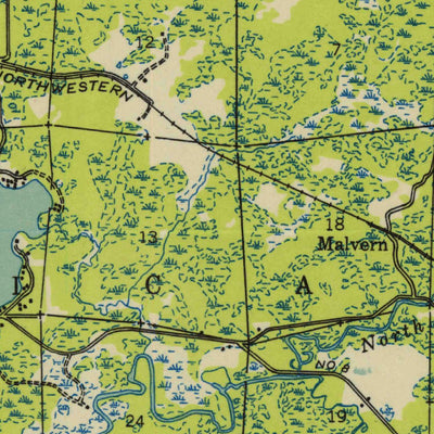 United States Geological Survey Rhinelander, WI (1949, 48000-Scale) digital map