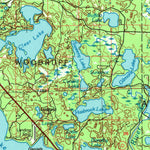 United States Geological Survey Rhinelander, WI (1989, 100000-Scale) digital map