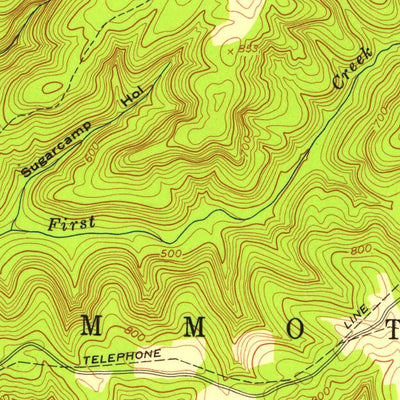 United States Geological Survey Rhoda, KY (1954, 24000-Scale) digital map