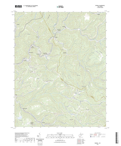 United States Geological Survey Rhodell, WV (2023, 24000-Scale) digital map