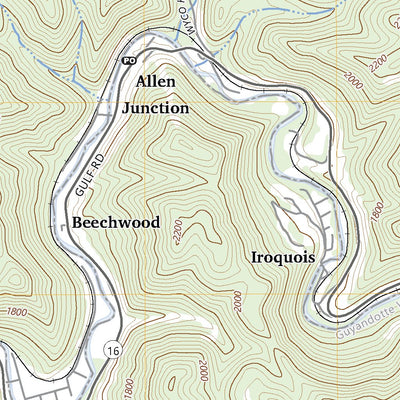 United States Geological Survey Rhodell, WV (2023, 24000-Scale) digital map