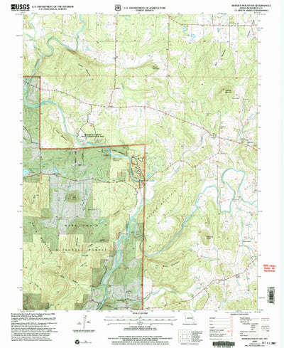 United States Geological Survey Rhodes Mountain, MO (2000, 24000-Scale) digital map