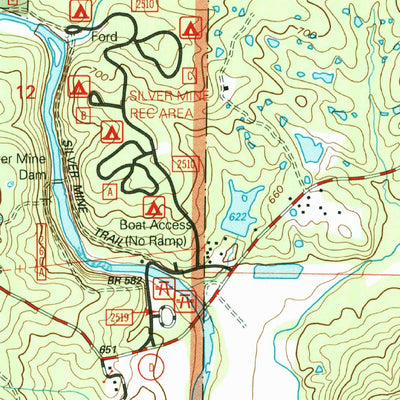 United States Geological Survey Rhodes Mountain, MO (2000, 24000-Scale) digital map