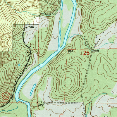 United States Geological Survey Rhodes Mountain, MO (2000, 24000-Scale) digital map